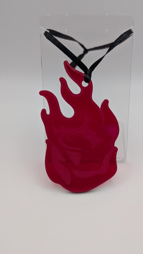 Flaming Rose Ornament