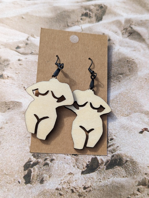 Woman Silhouette Dangle Earring