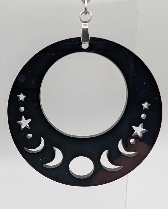 Moon Cycle Circle Earrings