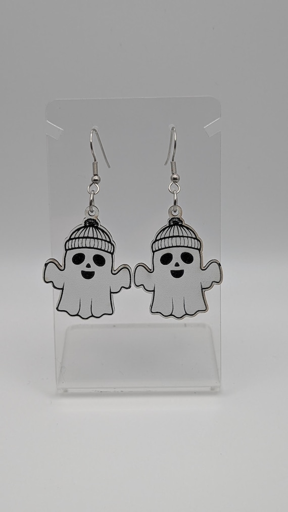 Hipster Ghost Earrings