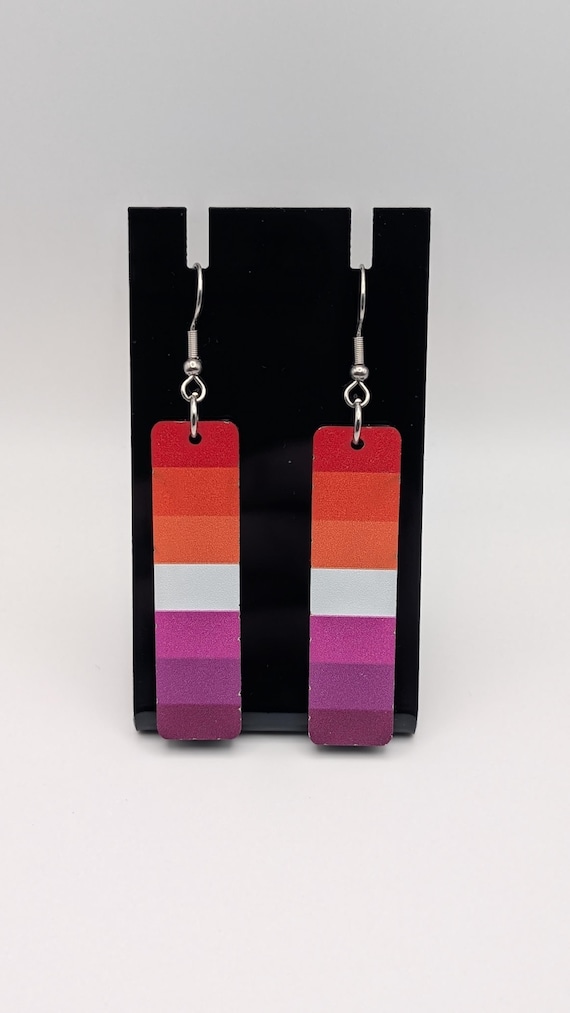 Lesbian Flag Earrings