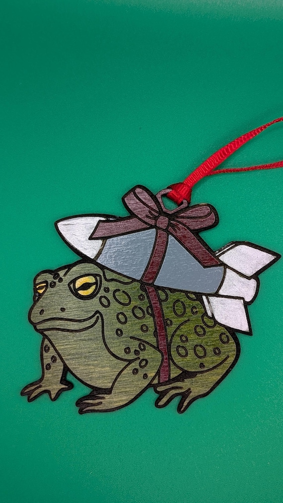 Laser-cut Missile Toad Earring