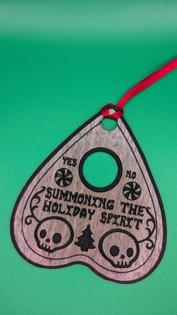 Laser-cut Holiday Planchette Ornament