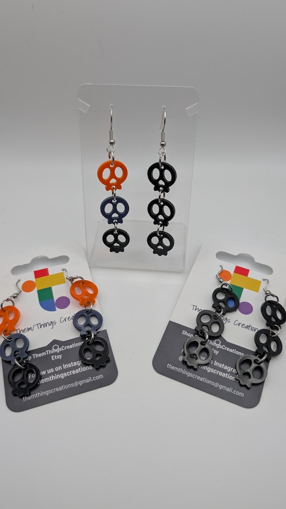 Mini Skull Trio Earrings