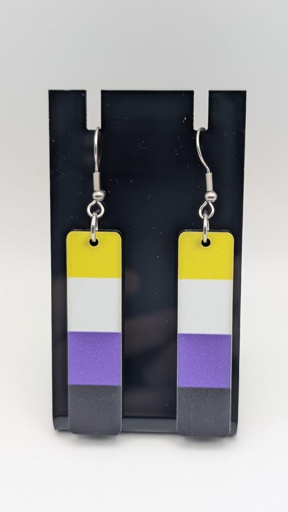Non-Binary Pride Flag Earrings