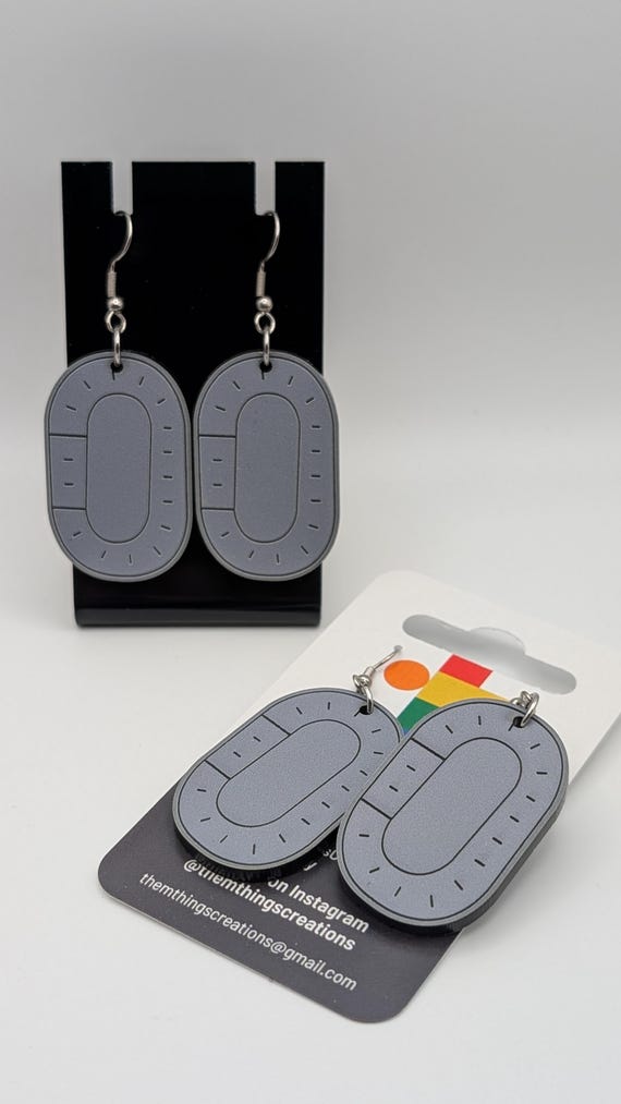 Roller Derby Track Earrings