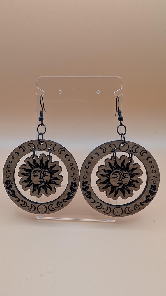 Sun and Moon earrings
