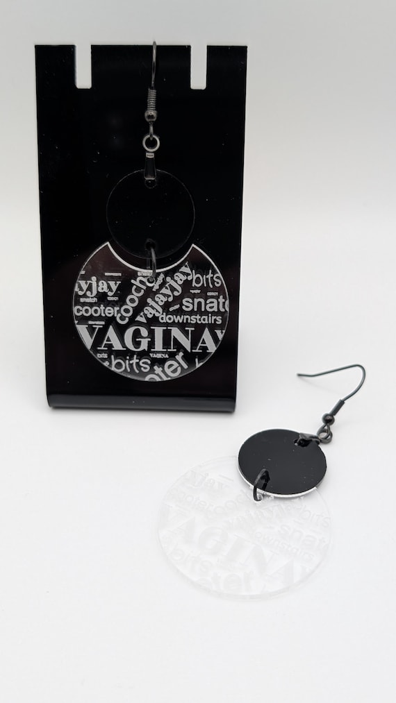 Laser-cut V Earrings