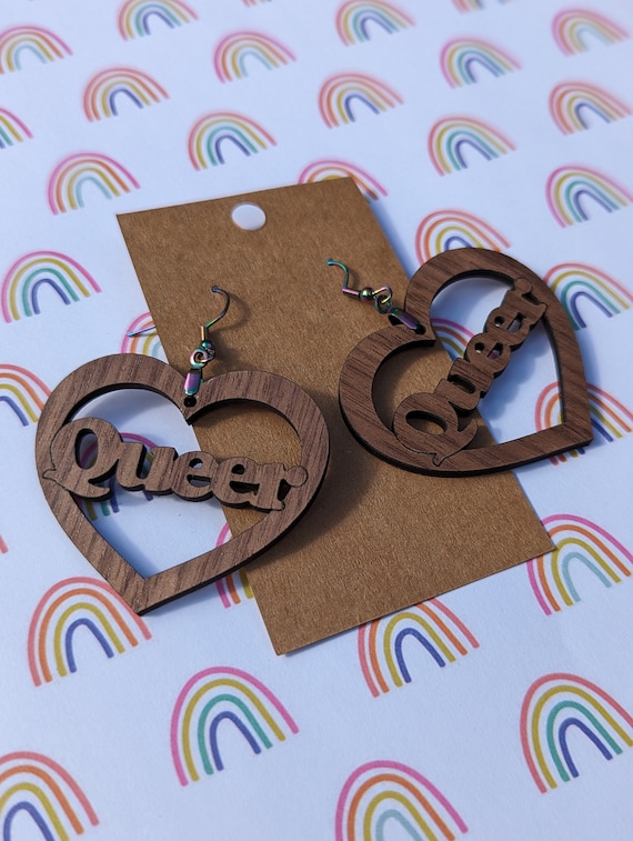 Queer Heart Earrings