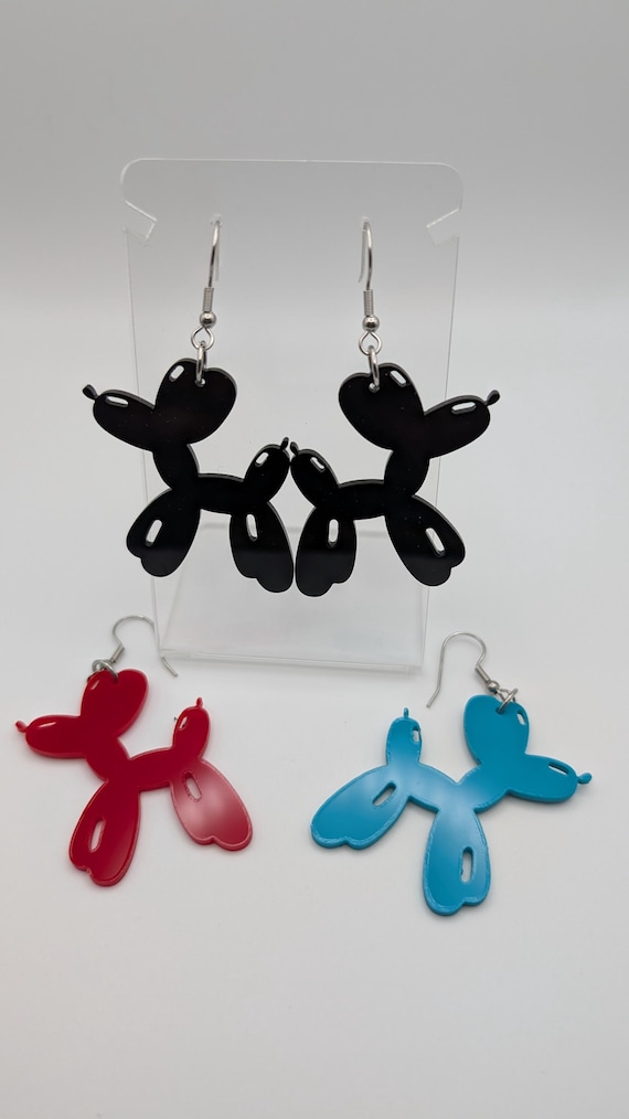 Balloon Dog Earrings
