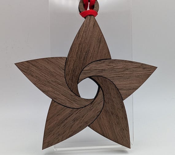 Wooden Star Ornament