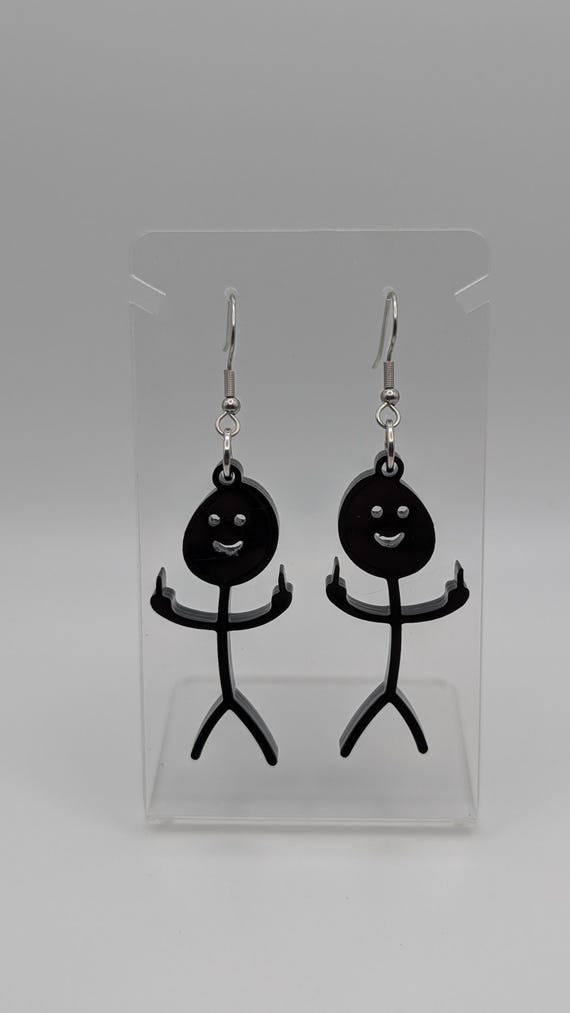 Stick Figure Earrings