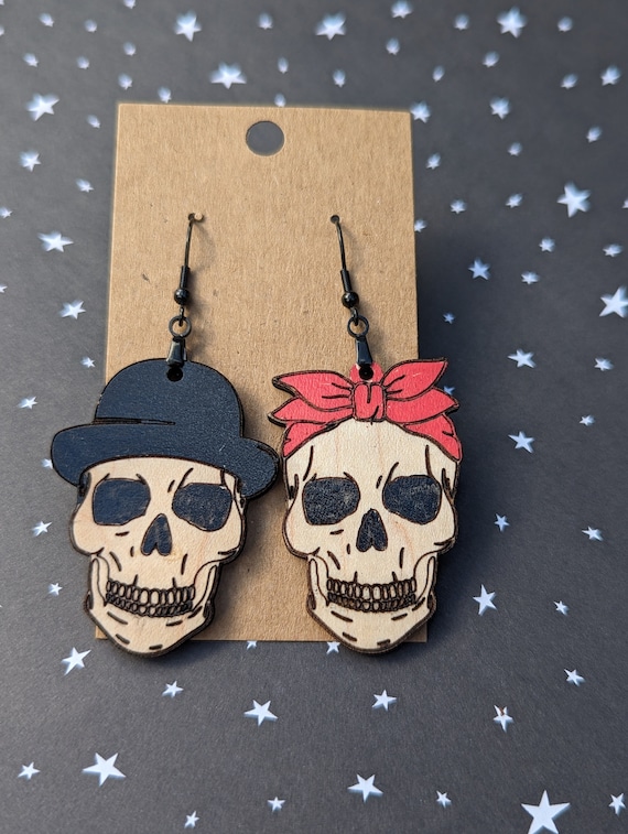 Skull Couple Earrings