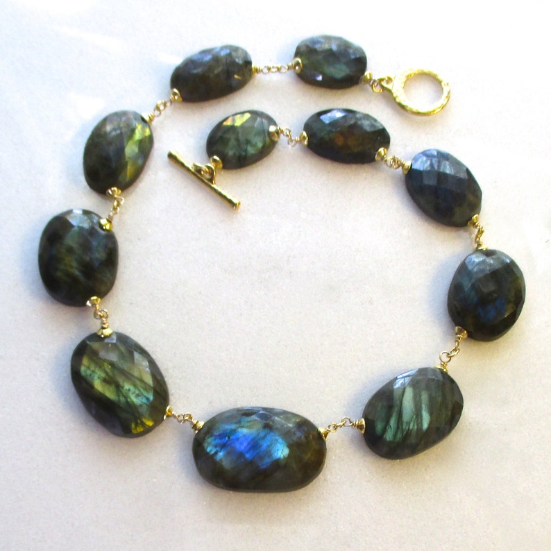 Magnificent Labradorite Necklace Intensely Multi-hued - Etsy