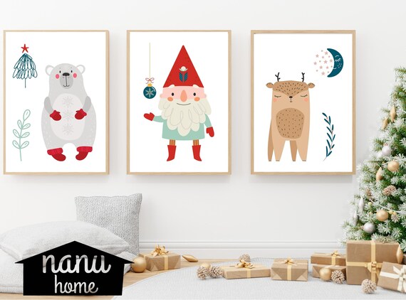 Buy: Folk Holiday Gnome Winter Art Not Personalized
