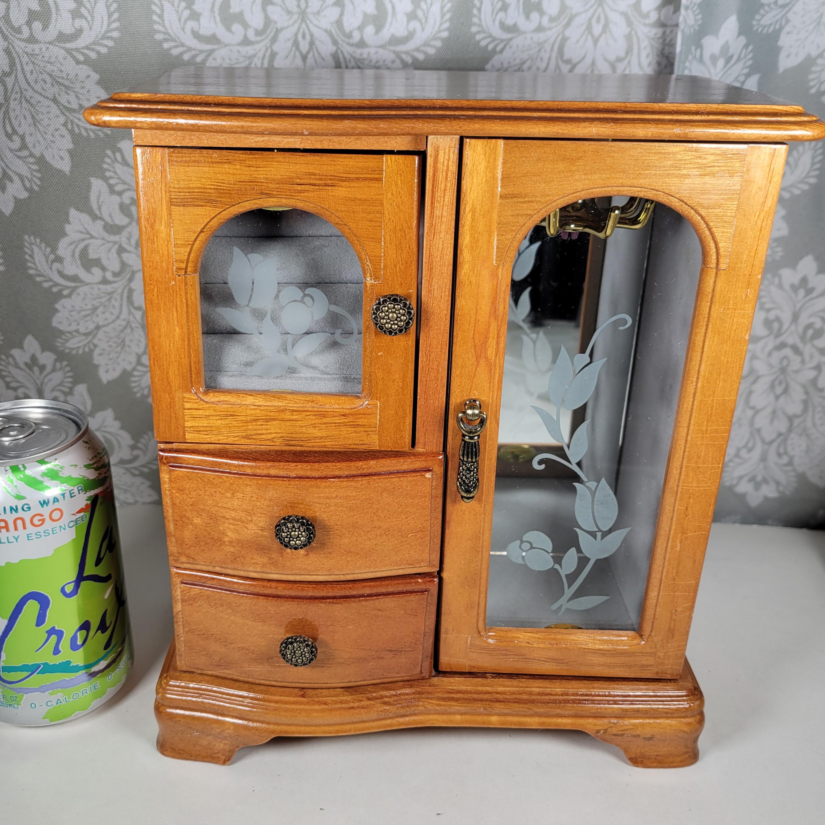 Glass Doors Miami Vintage Jewelry Boxes With Glass Doors UK