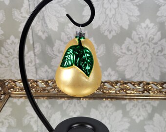 Pear Ornament - Handblown Glass