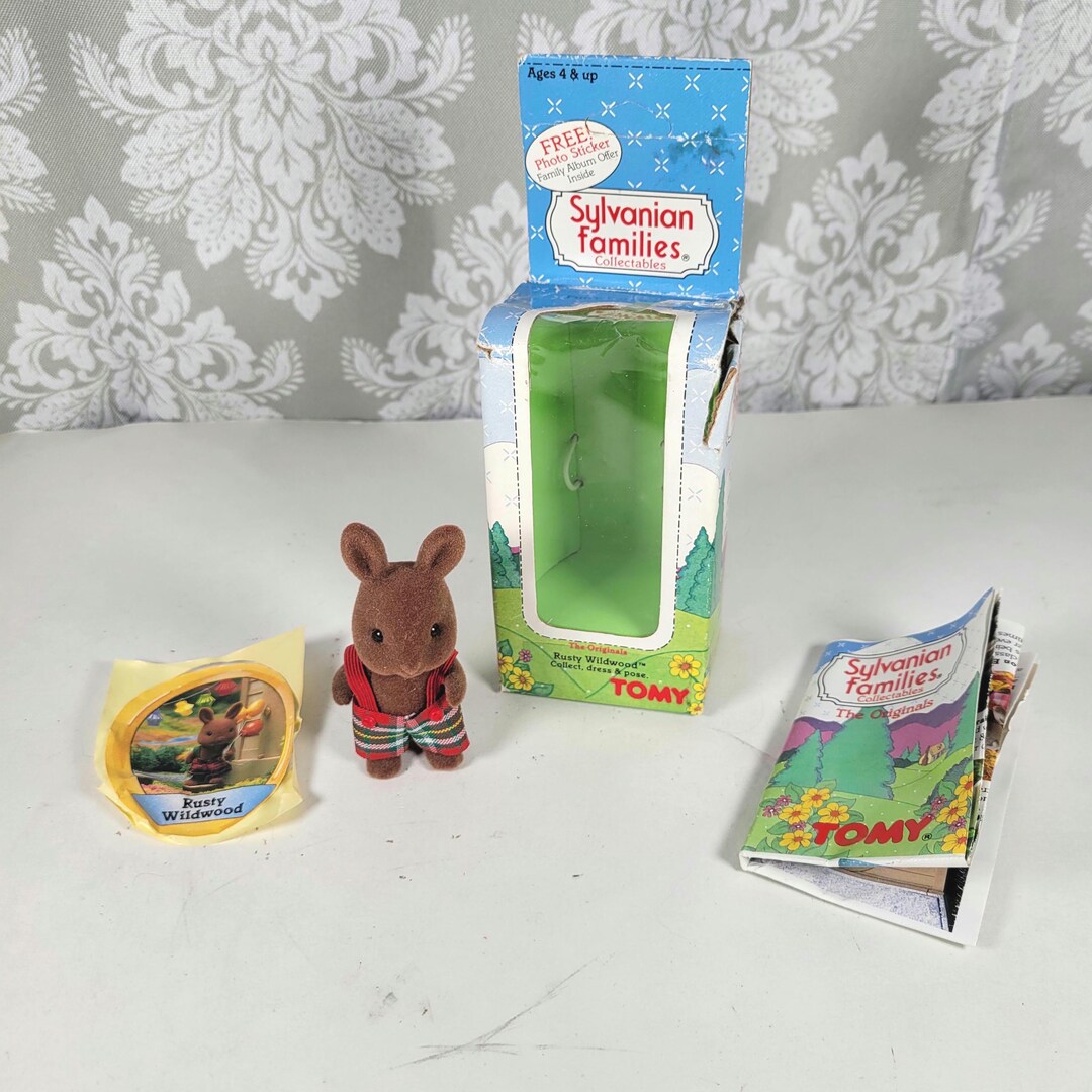 VINTAGE ORIGINAL SYLVANIAN Families Ours Brown Bear Birch Timbertop Tomy 1985 EUR 39,99 - FR
