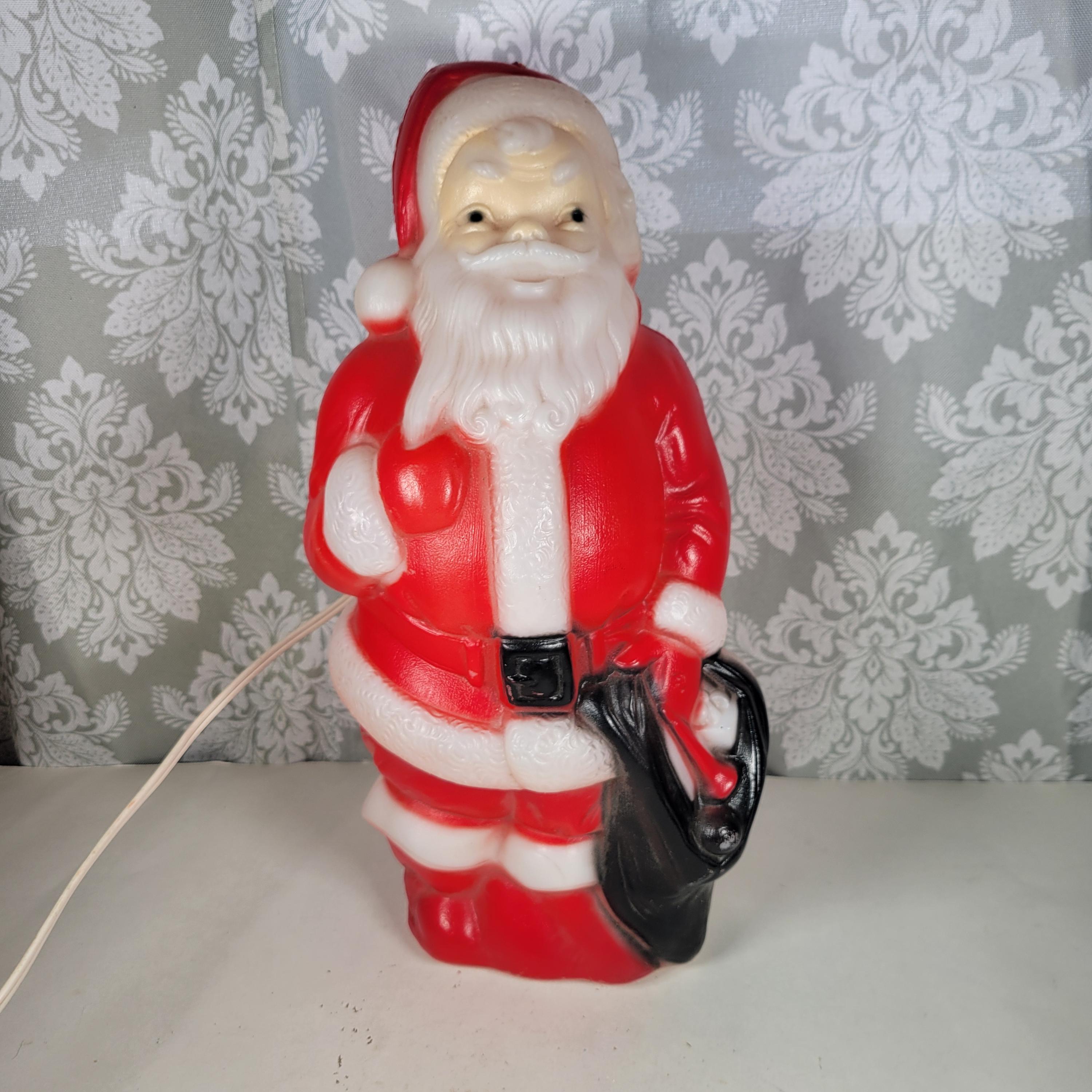 Vintage Light up Santa Claus - Etsy