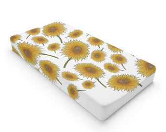 Funda cambiador para bebé Girasoles