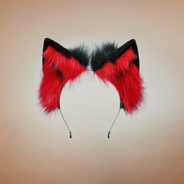 Alastor Ears - Hazbin Hotel Cosplay - Radio Demon Costume Accessory - Demon Ear - Alastors Costumes Accessories - Red Cat Ears - Red Fox Ear