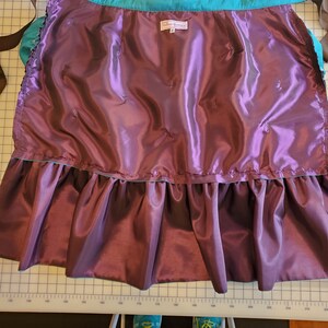 Teal and Aubergine Huffen Bustle Skirt Plus Size image 5