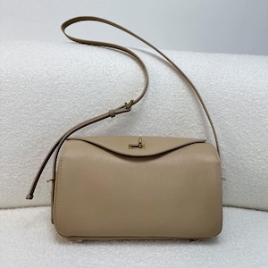 Small Shoulder Bag,Classic Design Bag,Everyday Leather Bag Khaki