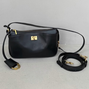 Black Shoulder Bag,Black Handbag, Women Small Leather Bags,Classic Leather Bag
