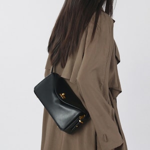 Small Shoulder Bag,Classic Design Bag,Everyday Leather Bag image 2