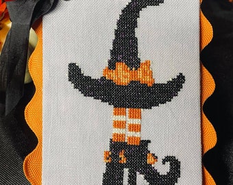 If the SHOE FITS, PDF Download Cross Stitch Chart/Pattern, Halloween stitching, Counted cross stitch, embroidery, needlework, wicked