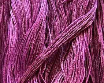 WINE & ROSES, hand-dyed 6 strand cotton floss, variegated burgundy floss, DMC hand dyed floss, cross stitch, needlework, embroidery,