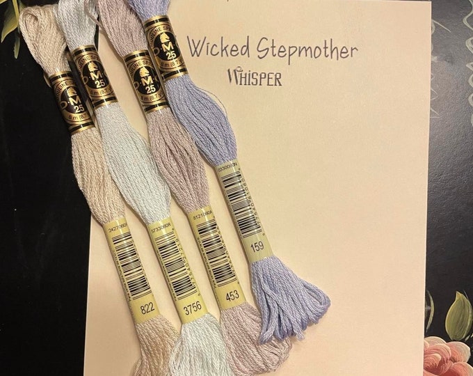 WHISPER, DMC Floss Pak, Coordinating Colors, Destash, Embroidery Floss, Needlework, Counted