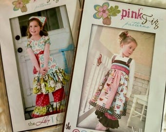 Pink Fig Sewing Patterns,New, Uncut, Vintage, No. 1 and No. 11