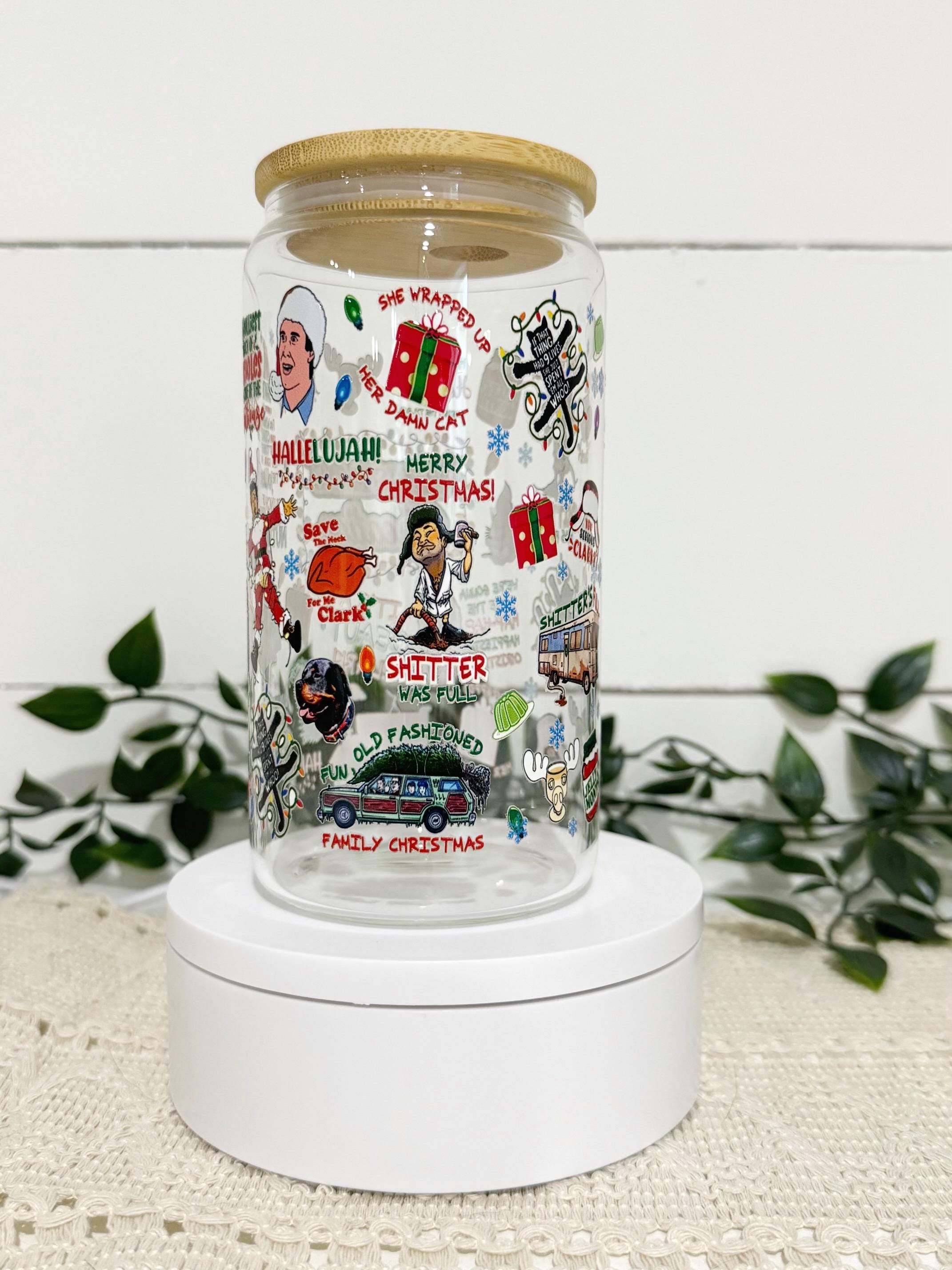 National Lampoons Christmas Vacation Glass Tumbler - Coffee Lover Gift ...