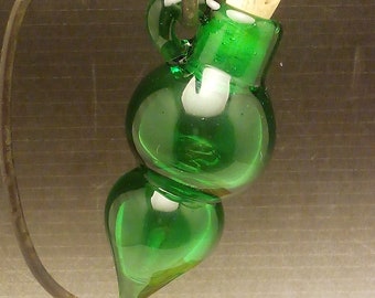 Handmade Lampwork Glass Focal Pendant Handblown Vessel by Jessica Powers SRA