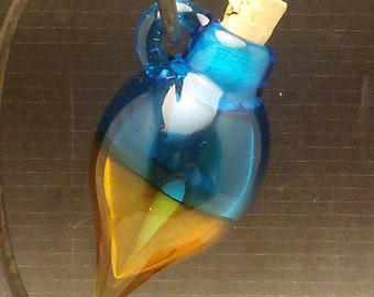 Handmade Lampwork Glass Focal Pendant Handblown Vessel by Jessica Powers SRA