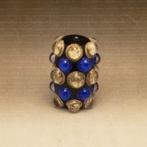 Handmade Lampwork Glass Dot Focal Bead by Jessica Powers SRA image 2
