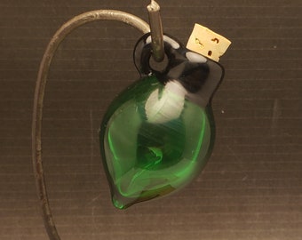 Handmade Lampwork Glass Focal Pendant Handblown Vessel by Jessica Powers SRA