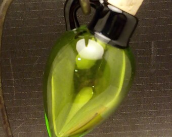 Handmade Lampwork Glass Focal Pendant Handblown Vessel by Jessica Powers SRA