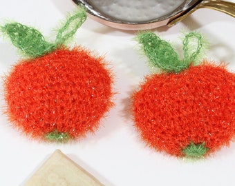 Clementine Orange Crochet Pot Scrubber Pattern (PDF Pattern)