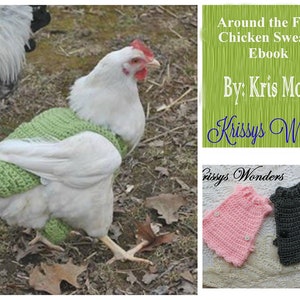 Ebook Chicken Sweater Crochet Patterns Ebook Chicken Saddle Flouncy Chicken Sweater Schoolgirl Chicken Sweater image 1