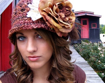 Crochet Hat Pattern - Preemie thru Adult Sizes - Vintage Inspired - Ladies High Fashion - Winter Fashion