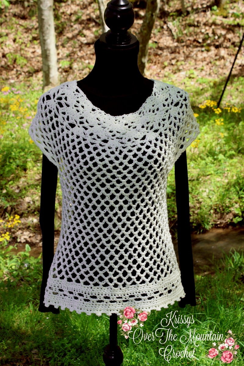 40 Plus Size Crochet Patterns for Stylish, Comfortable Wearables 26 Lace Tunic Crochet