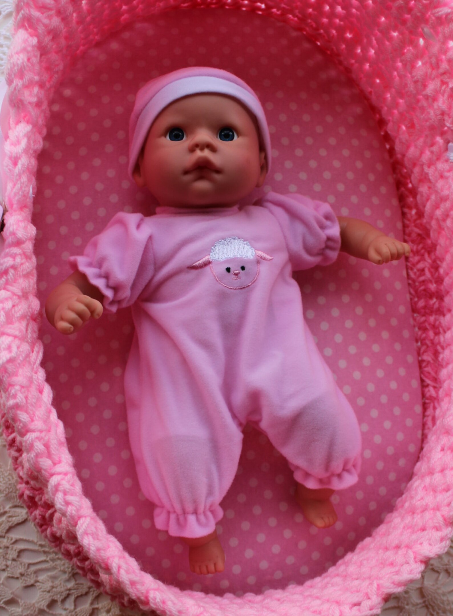 Crochet Moses Basket Doll Carrier Crochet Pattern 1216 Etsy