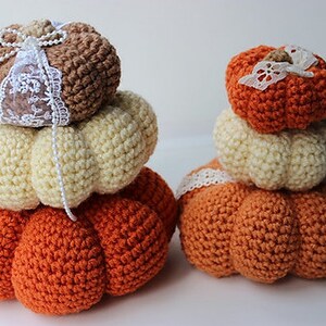 Small Pumpkin Crochet Pattern Pumpkin Patterns 3 Patterns Easy Photo Tutorial KrissysOverTheMountainCrochet image 4