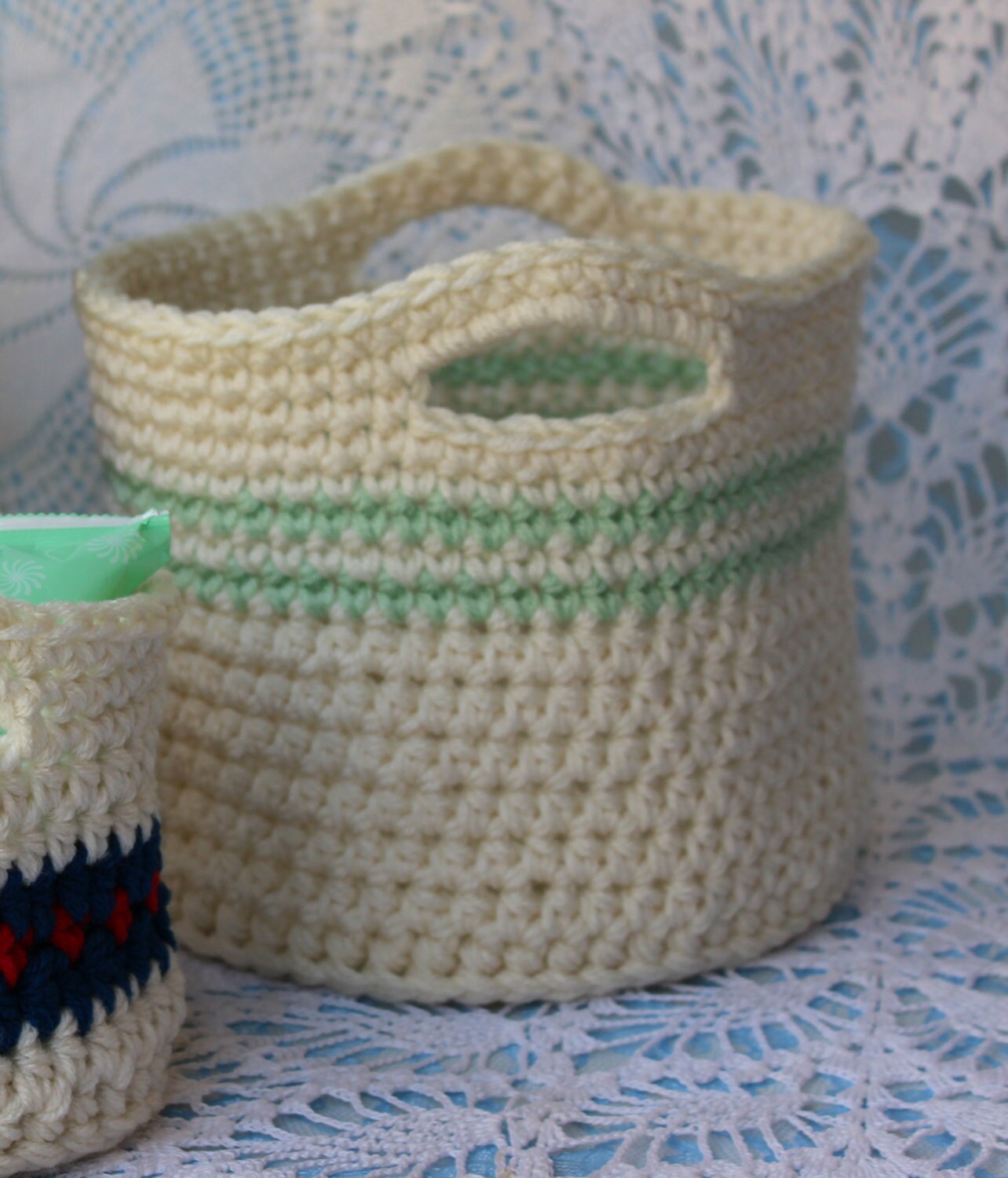 Crochet Basket With Handles Pattern Unique Decorating Crochet Basket With Handles Pattern Unique Decorating