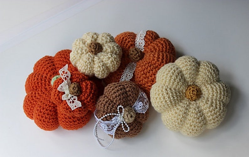 Small Pumpkin Crochet Pattern Pumpkin Patterns 3 Patterns Easy Photo Tutorial KrissysOverTheMountainCrochet image 7