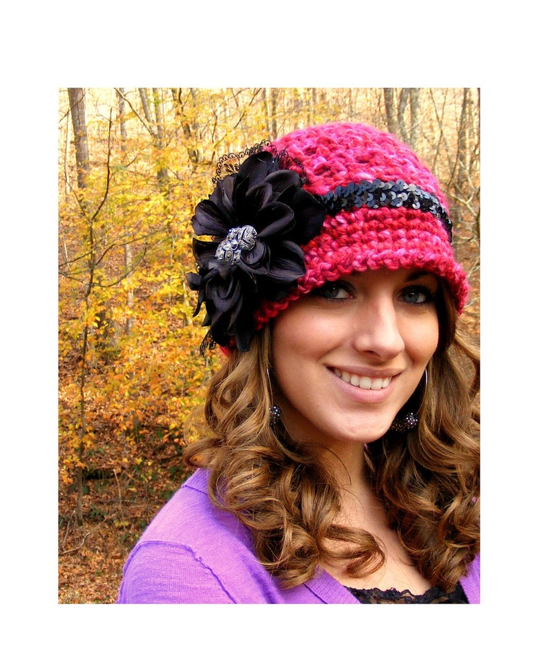 Crochet Hat Pattern All Sizes Womans Crochet Hat Pattern Etsy