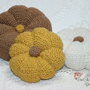 Giant Crochet Pumpkin Pattern: 3 Sizes with Photo Tutorial (Digital Download)