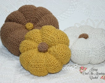 3 Big Crochet Pumpkin Pattern - Super Large Really Large and Large Photo Tutorial For Pumpkin Tower - KrissysOverTheMountainCrochet